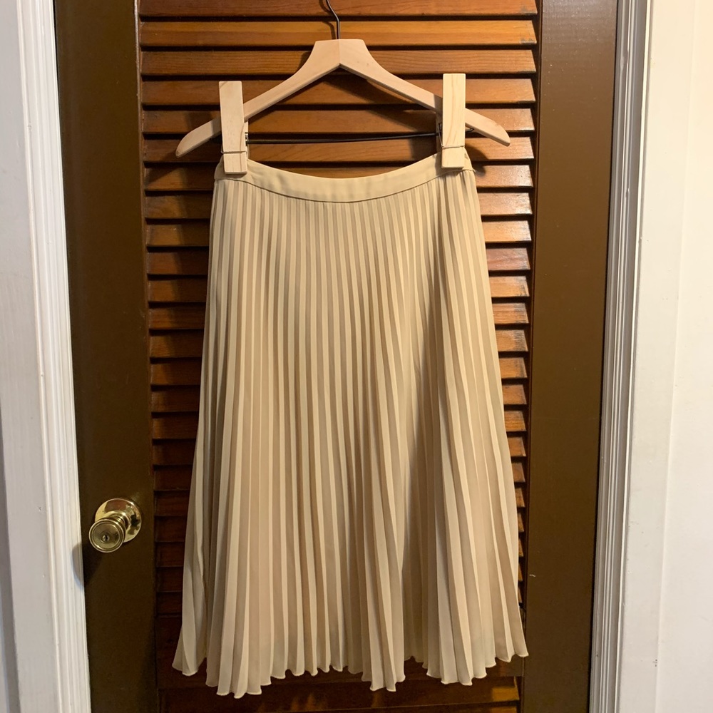 Pleated Midi Skirt